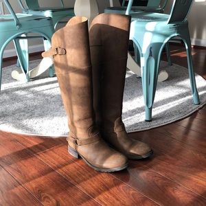 Cute brown riding boots